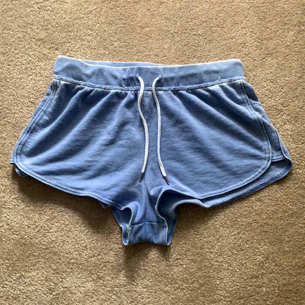 Faded blue lounge shorts